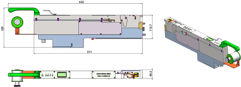 外觀尺寸圖 · Solder Preform Feeder